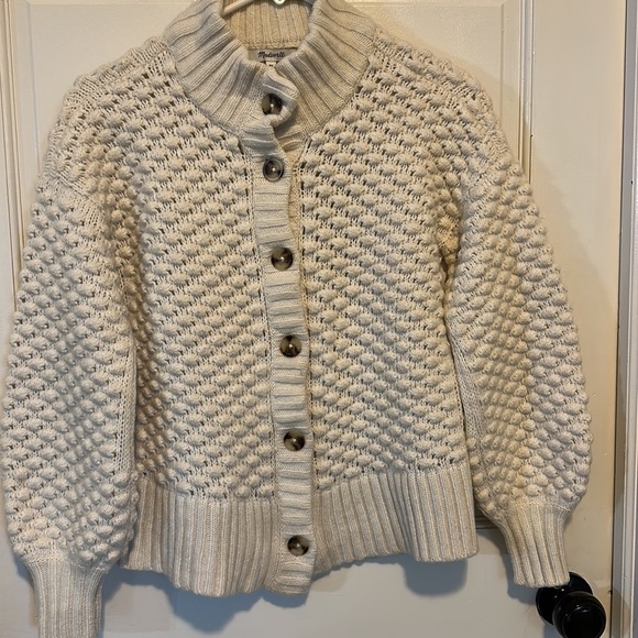 Madewell Surrey Bobble Cardigan Sweater Wool - Picture 6 of 12